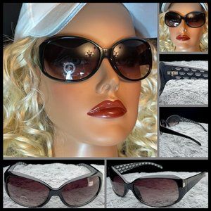 Juicy Couture Shiny Opaque Black W/ Crowns Inside NWT